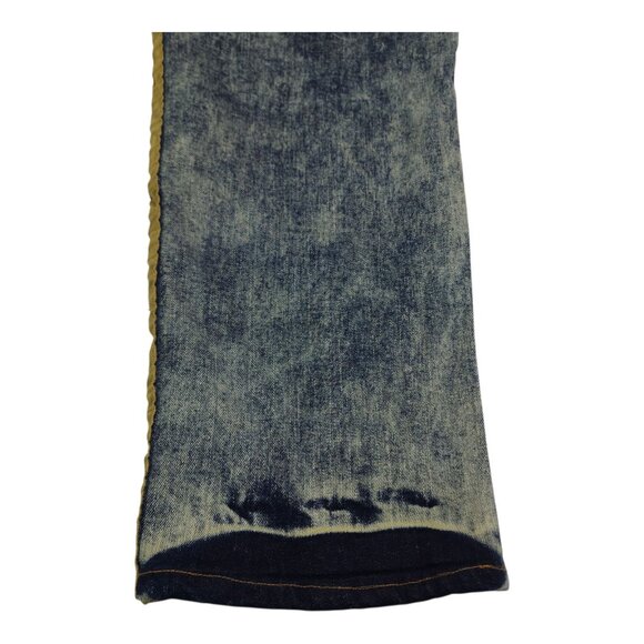 FWRD Denim Mens Size 48 Blue Jeans Yellow Side Stripes Inseam 33 - Picture 10 of 11